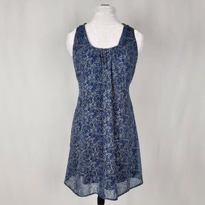 Converse Sleeveless Blue Paisley Print Dress Size S
